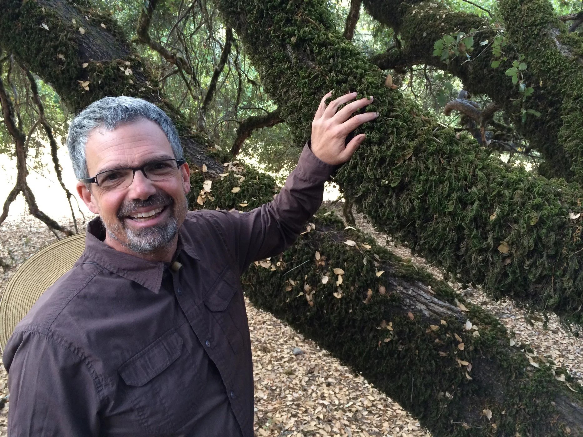 Dave Muffly with oak