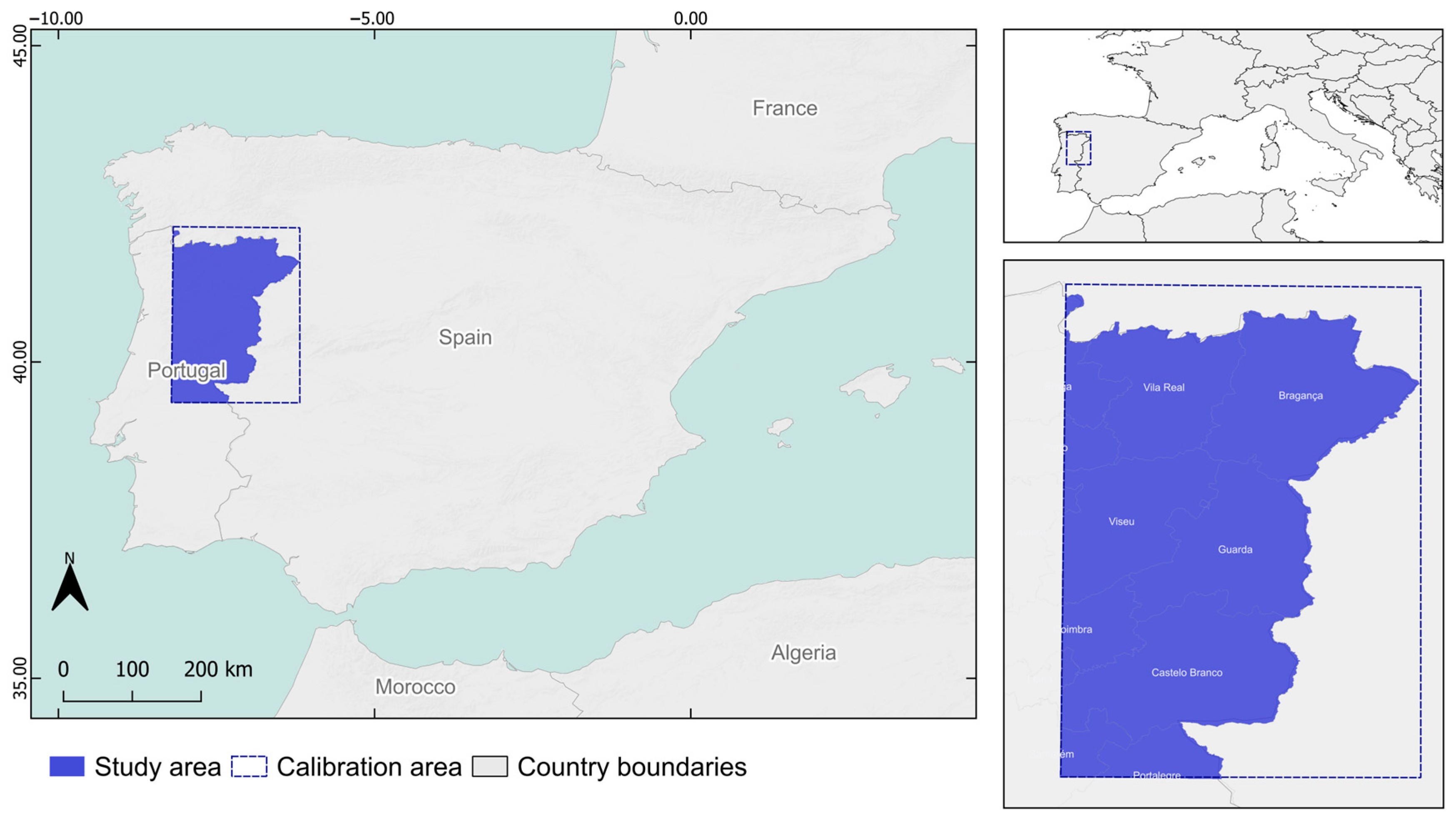 The study area in Portugal. © Isabel Passos et al.
