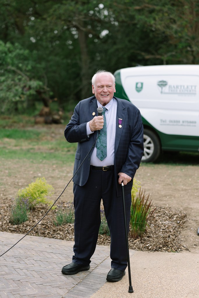 Robert Bartlett, Chairman and CEO, speaks at the event.
