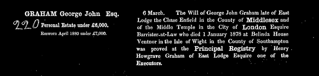 George John Graham will proved