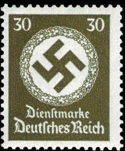 30 Swastika Oak Wreath