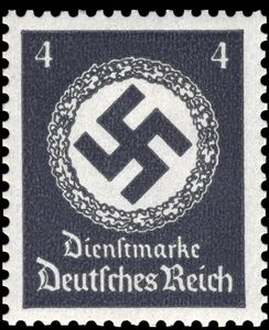 4 Swastika Oak Wreath