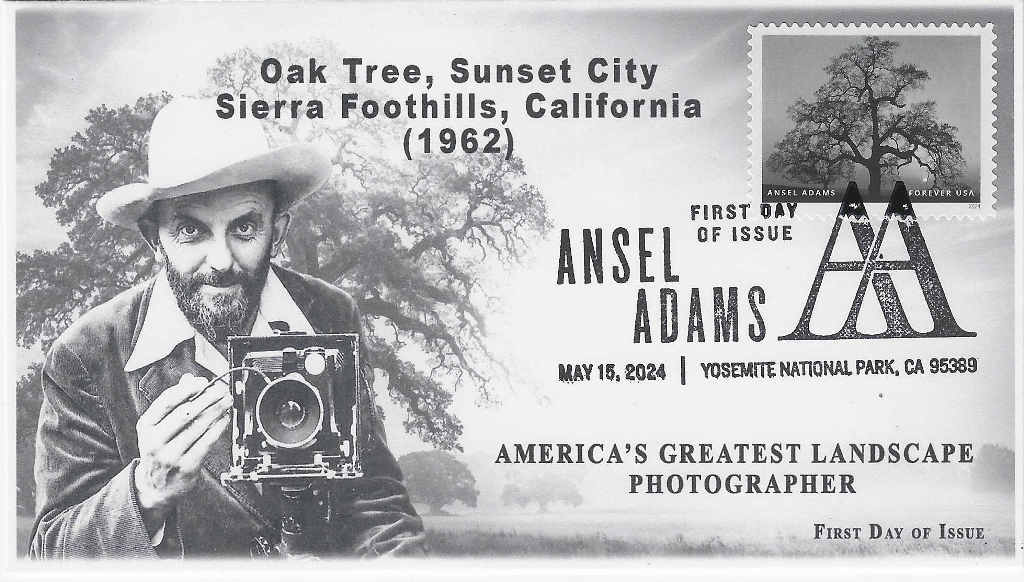 Ansel Adams Sunset City Oak First Day of Issue