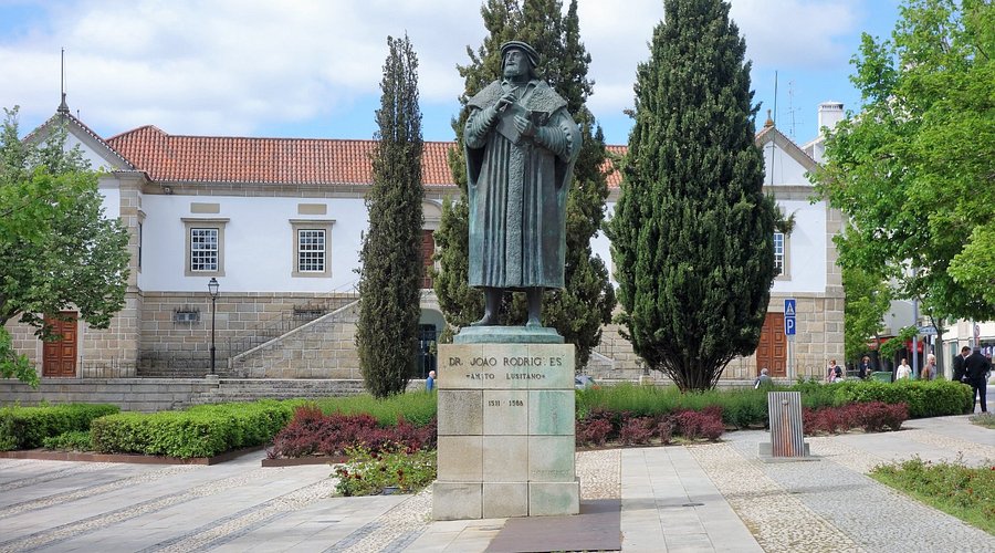 Statue of Amato Lusitano in Castelo Branco, Portugal