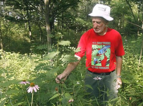 Henry Eilers with flowers