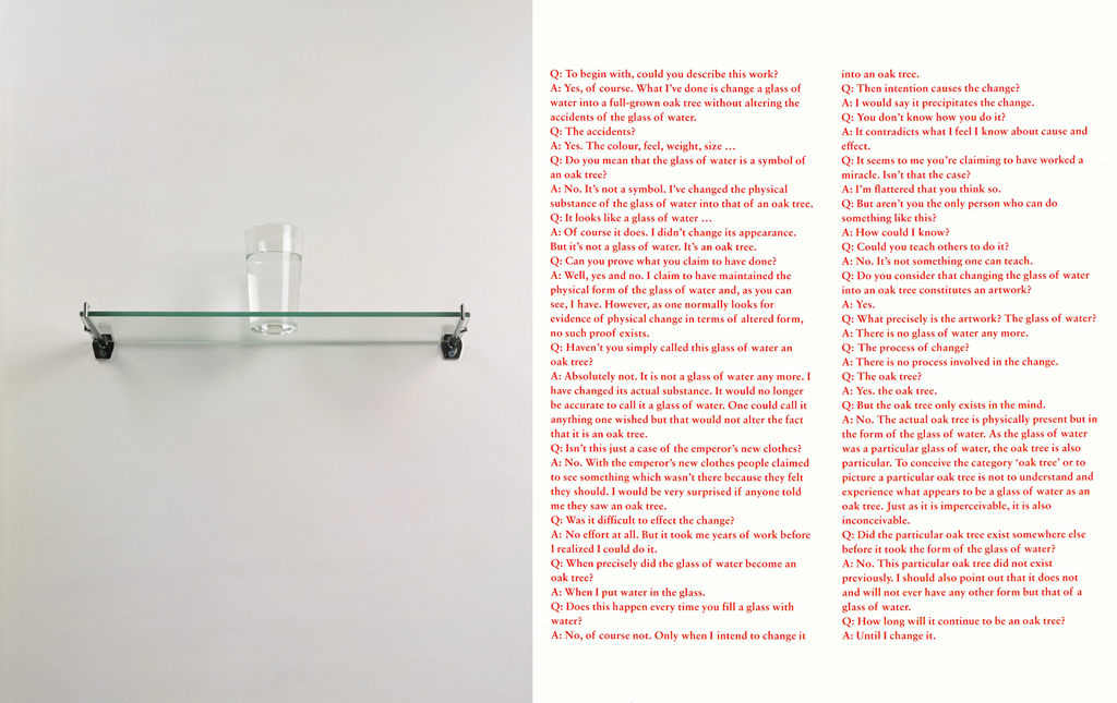 An Oak Tree by Michael Craig Martin