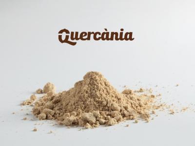 Quercania logo and acorn flour Quercania logo and acorn flour