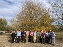 Group photo at Mereweather Arboretum